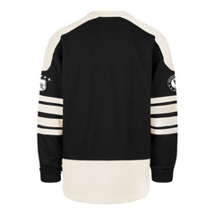 CHICAGO BLACKHAWKS VINTAGE SWEEP CHECK '47 ETERNAL LACER JET BLACK