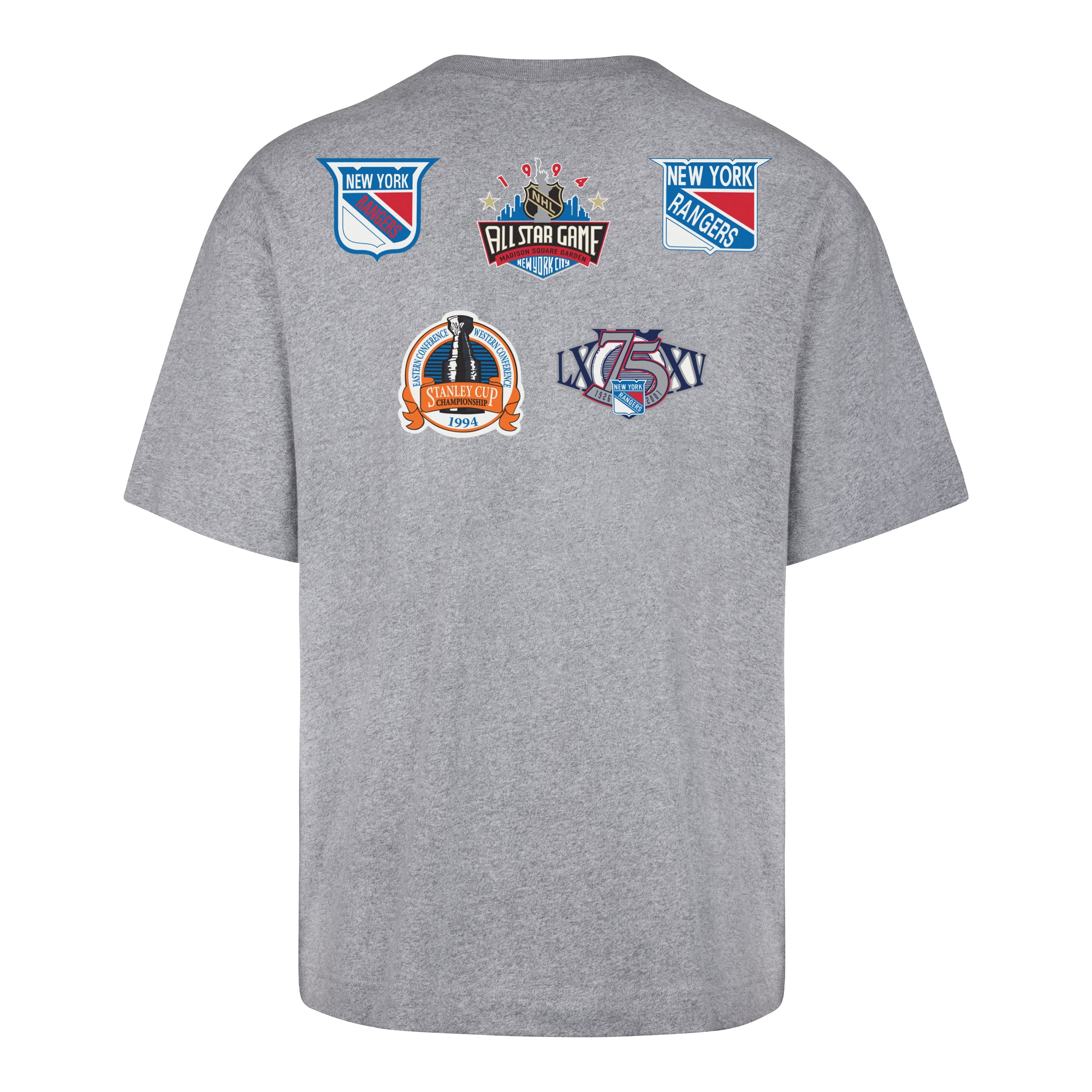 NEW YORK RANGERS VINTAGE HISTORY LOCK '47 FOUNDATION TEE QUARTZ GREY