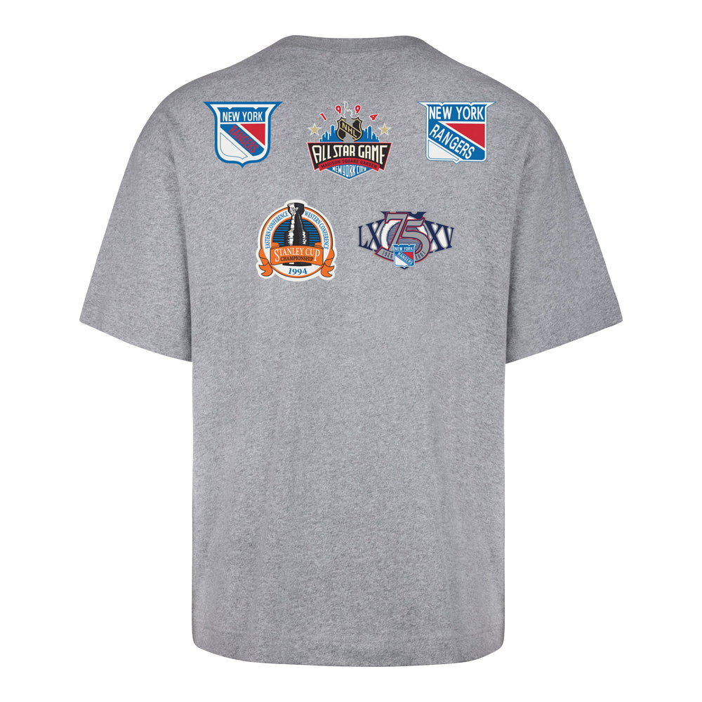 NEW YORK RANGERS VINTAGE HISTORY LOCK '47 FOUNDATION TEE QUARTZ GREY
