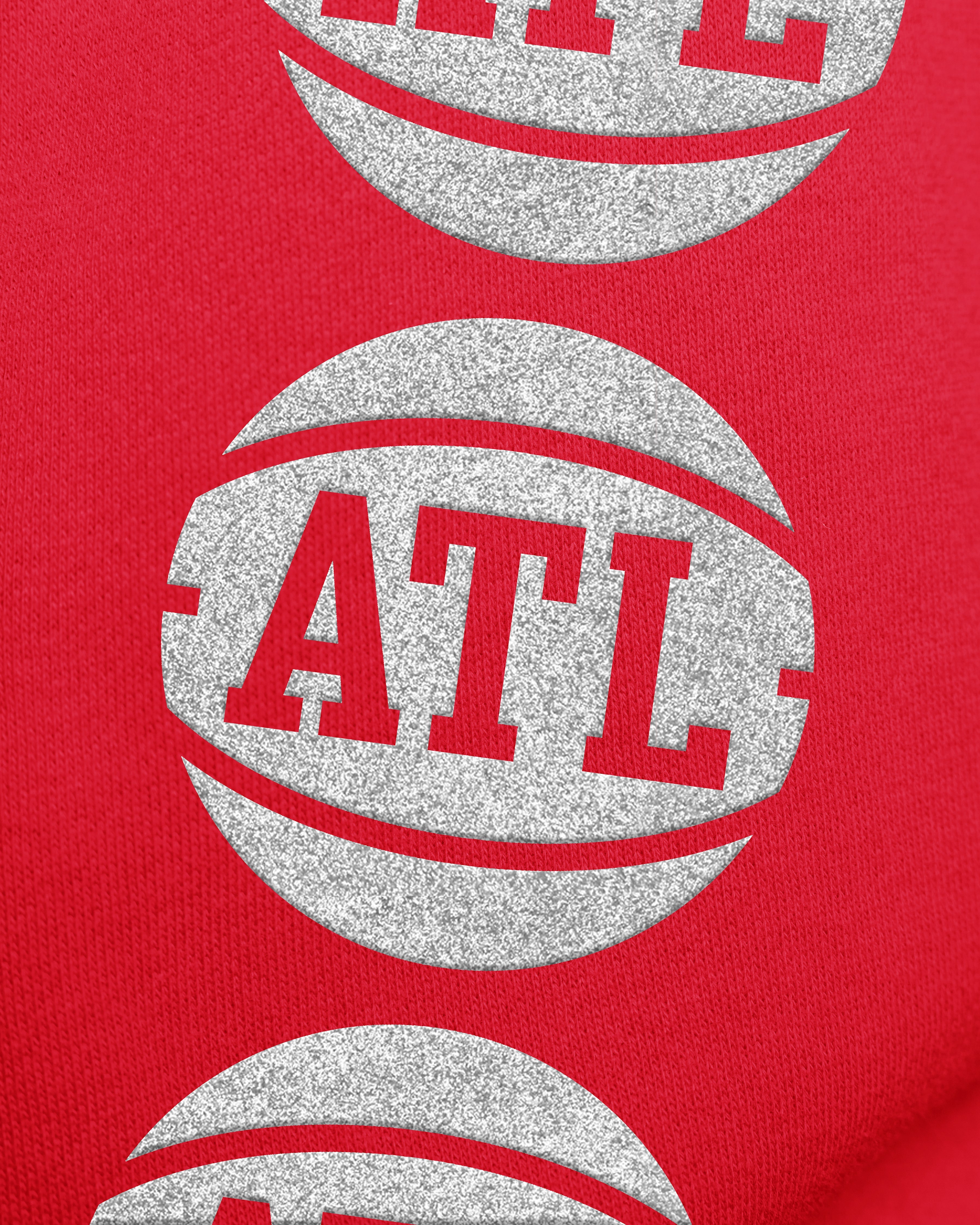 ATLANTA HAWKS GO BIG '47 OVERSIZED CREW WOMENS RED