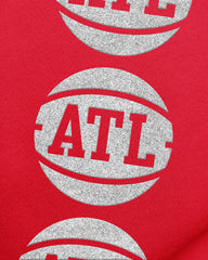 ATLANTA HAWKS GO BIG '47 OVERSIZED CREW WOMENS RED