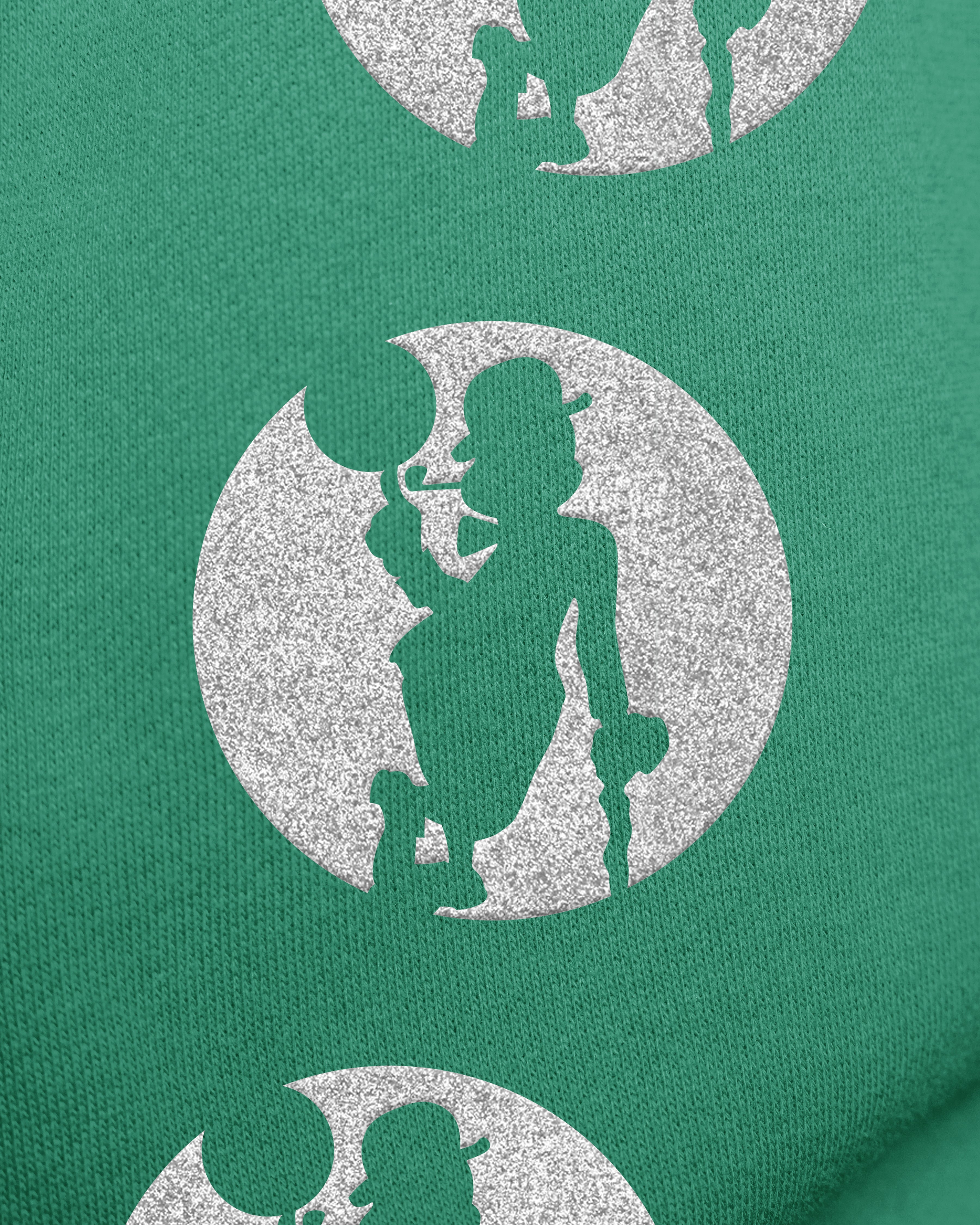 BOSTON CELTICS GO BIG '47 OVERSIZED CREW WOMENS KELLY