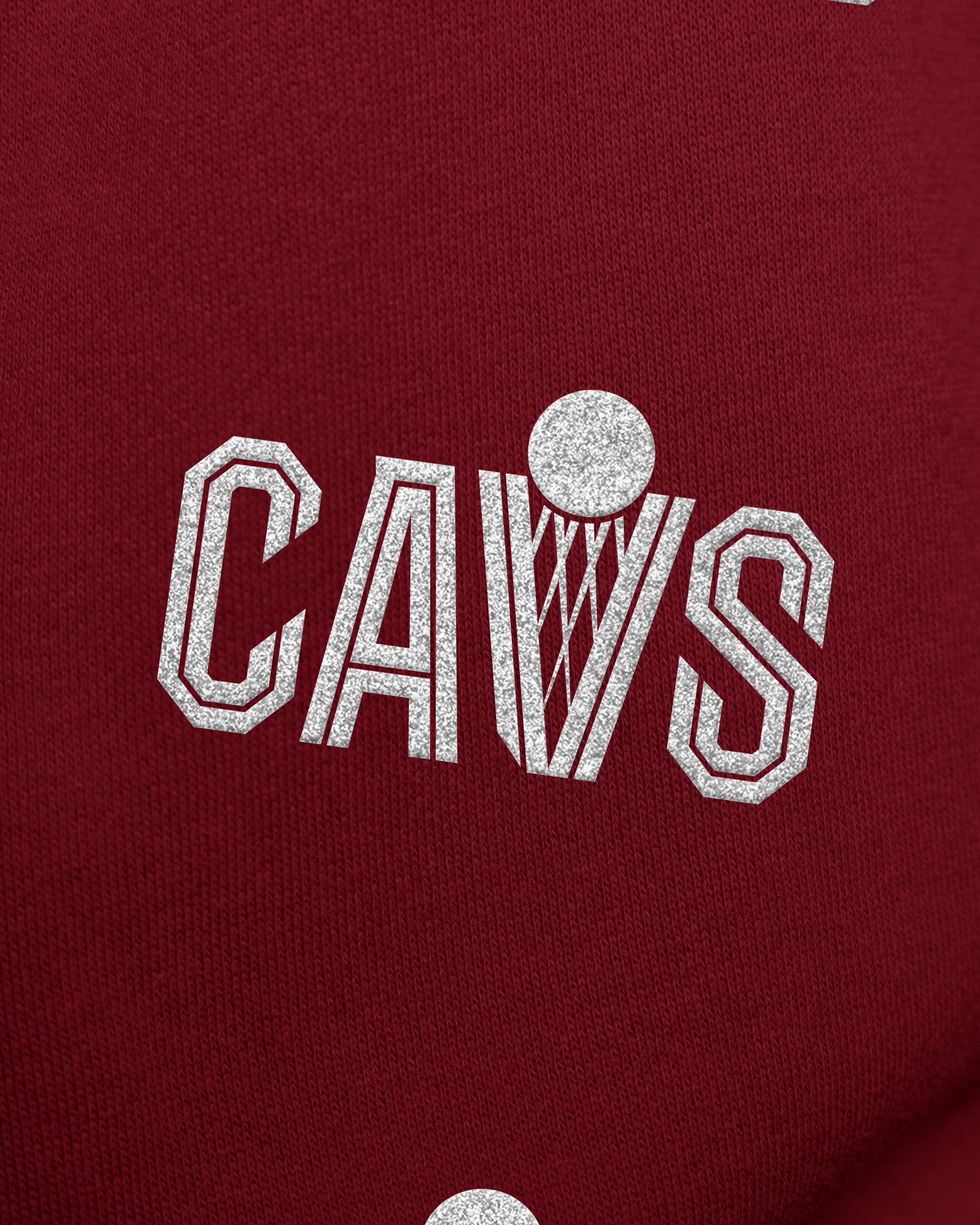 CLEVELAND CAVALIERS GO BIG '47 OVERSIZED CREW WOMENS CARDINAL
