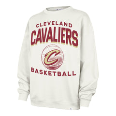 CLEVELAND CAVALIERS ARCH CLOUD '47 OVERSIZED CREW WOMENS SANDSTONE