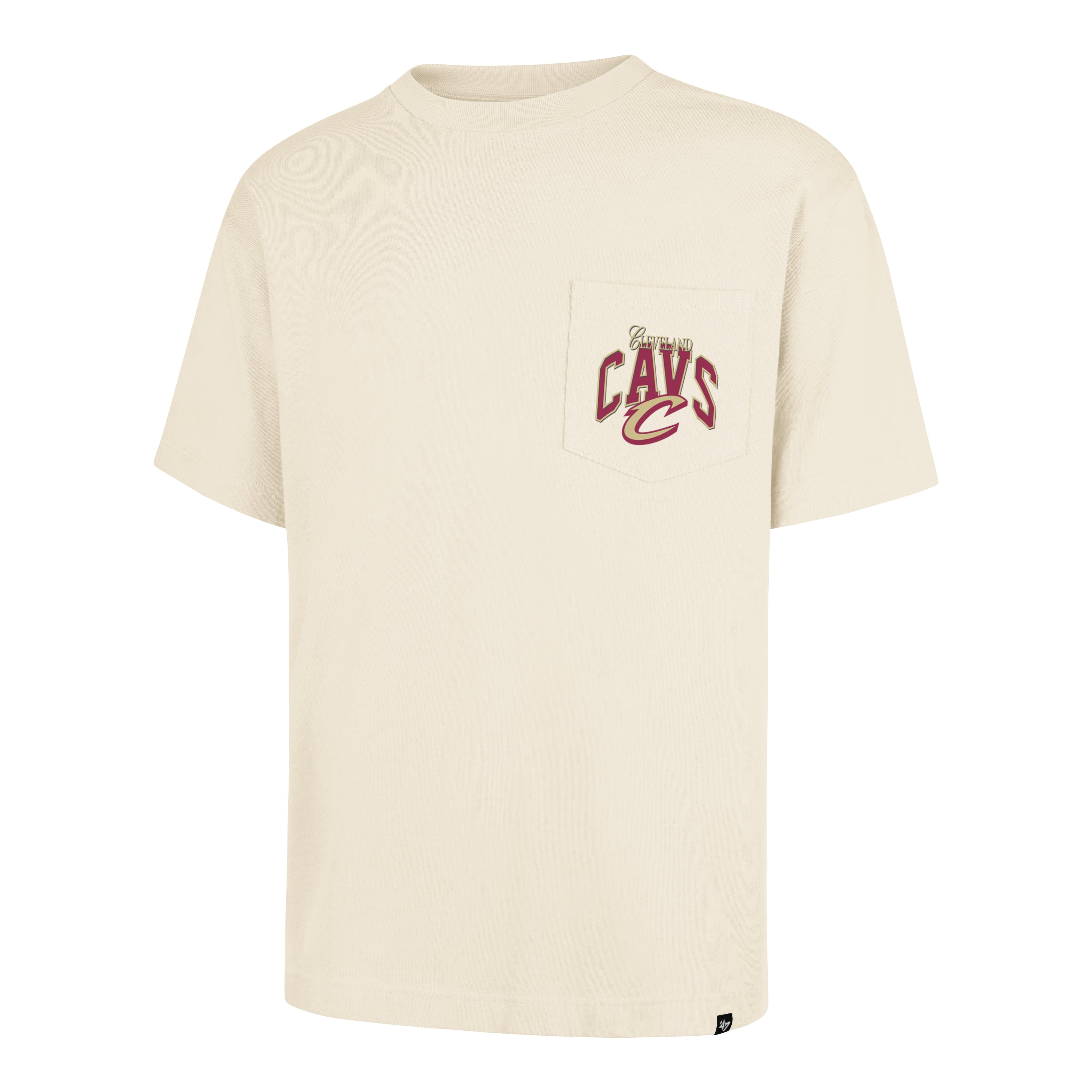 CLEVELAND CAVALIERS BACK DOOR POCKET '47 FOUNDATION TEE CREAM