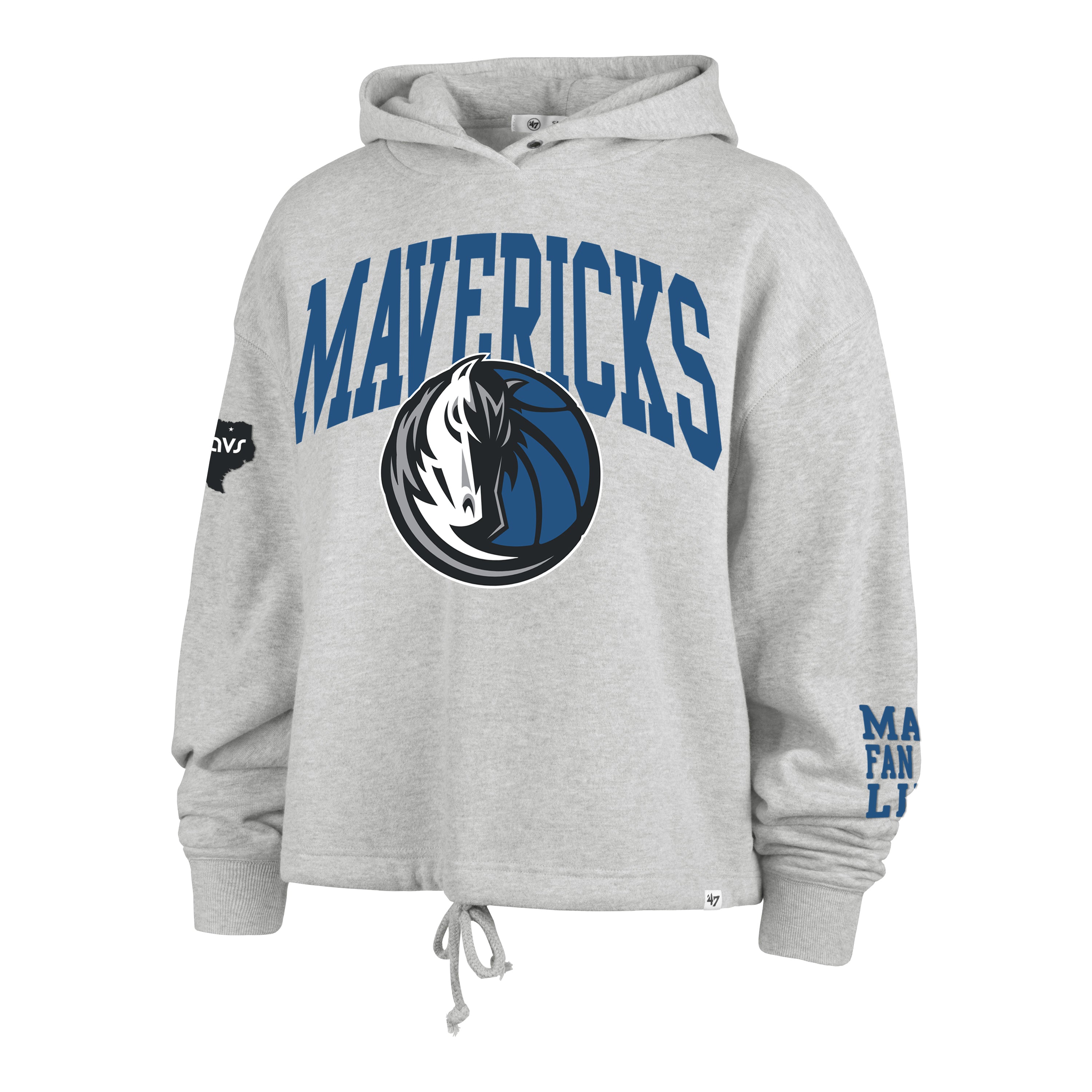 DALLAS MAVERICKS HIGH HOPES '47 VENICE HOOD WOMENS RELAY GREY