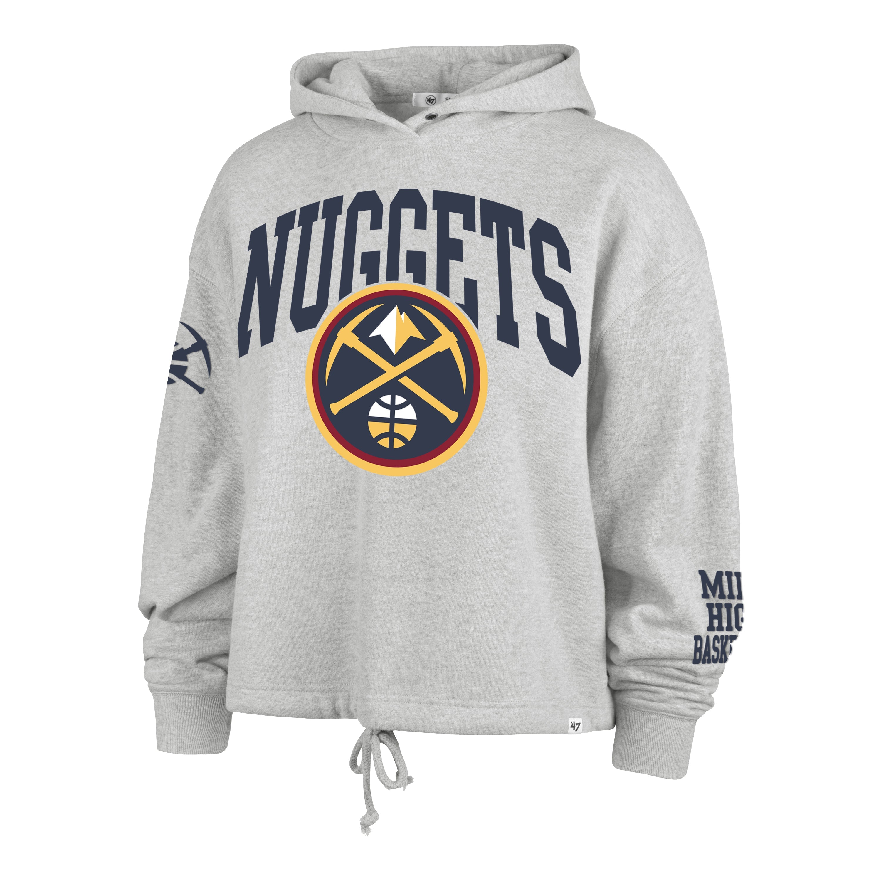 DENVER NUGGETS HIGH HOPES '47 VENICE HOOD WOMENS RELAY GREY