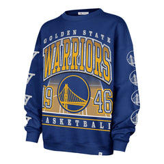 GOLDEN STATE WARRIORS GO BIG '47 OVERSIZED CREW WOMENS ROYAL