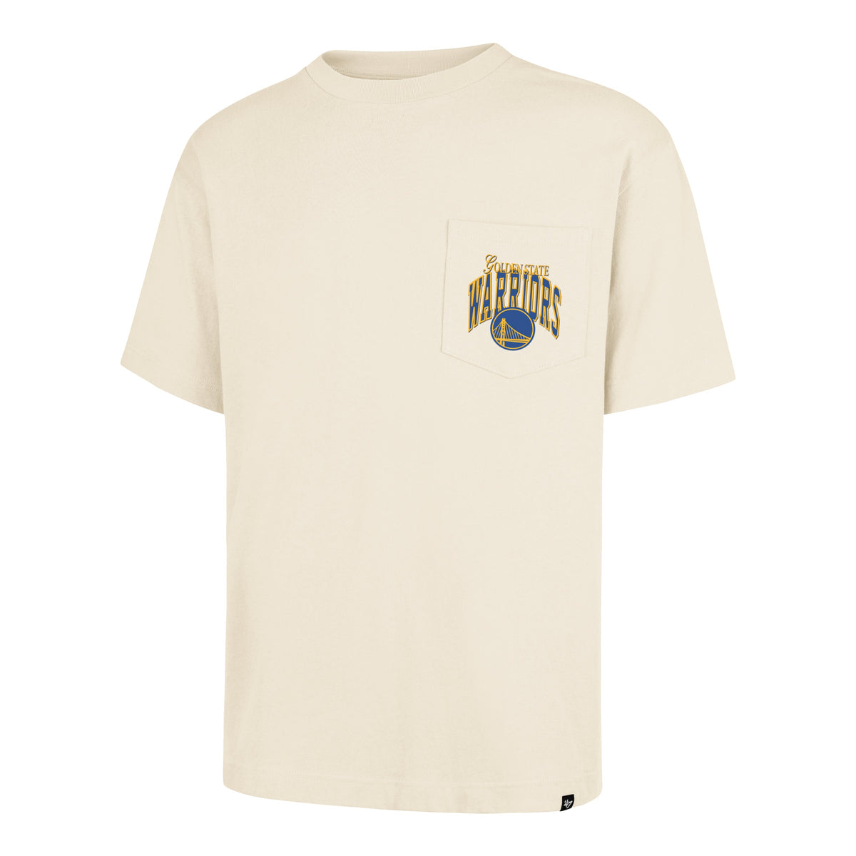 GOLDEN STATE WARRIORS BACK DOOR POCKET '47 FOUNDATION TEE CREAM