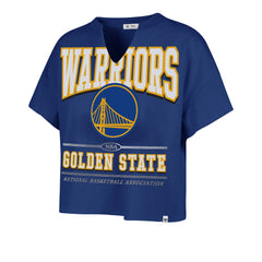 GOLDEN STATE WARRIORS ELATION OVERSIZED '47 NOTCH NECK TEE WOMENS ROYAL