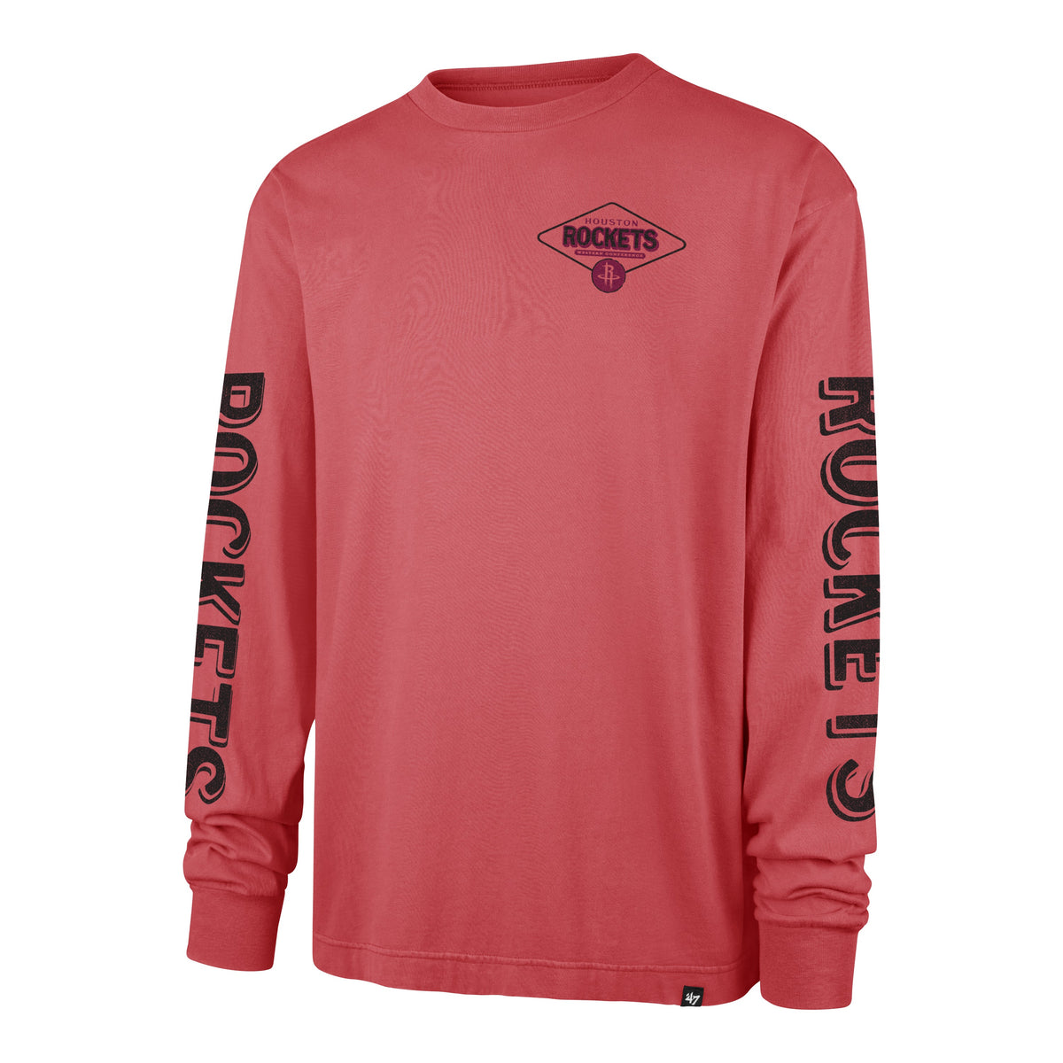 HOUSTON ROCKETS CAIRN '47 RAVINE FOUNDATION LONG SLEEVE TEE CAYENNE