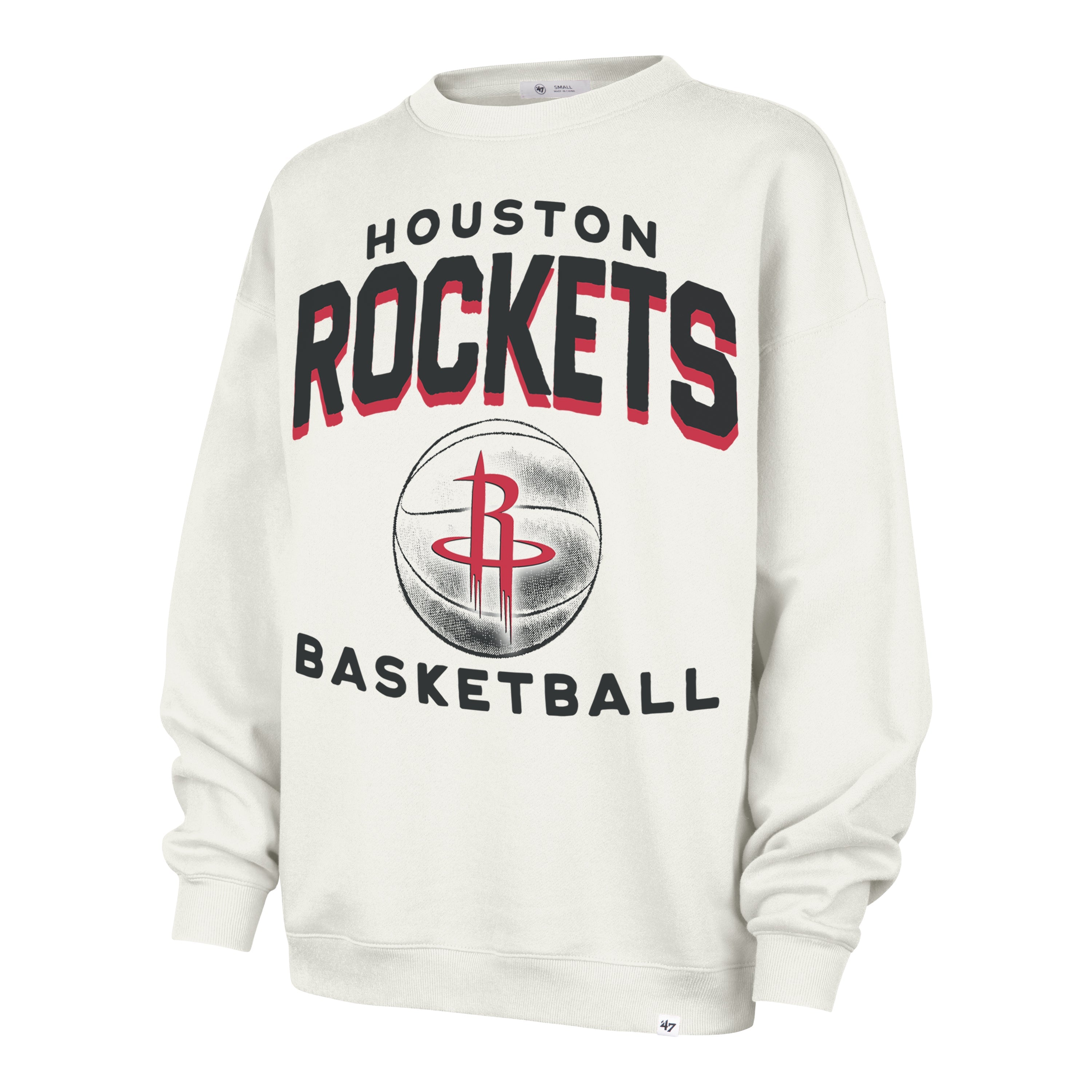 HOUSTON ROCKETS ARCH CLOUD '47 OVERSIZED CREW WOMENS SANDSTONE