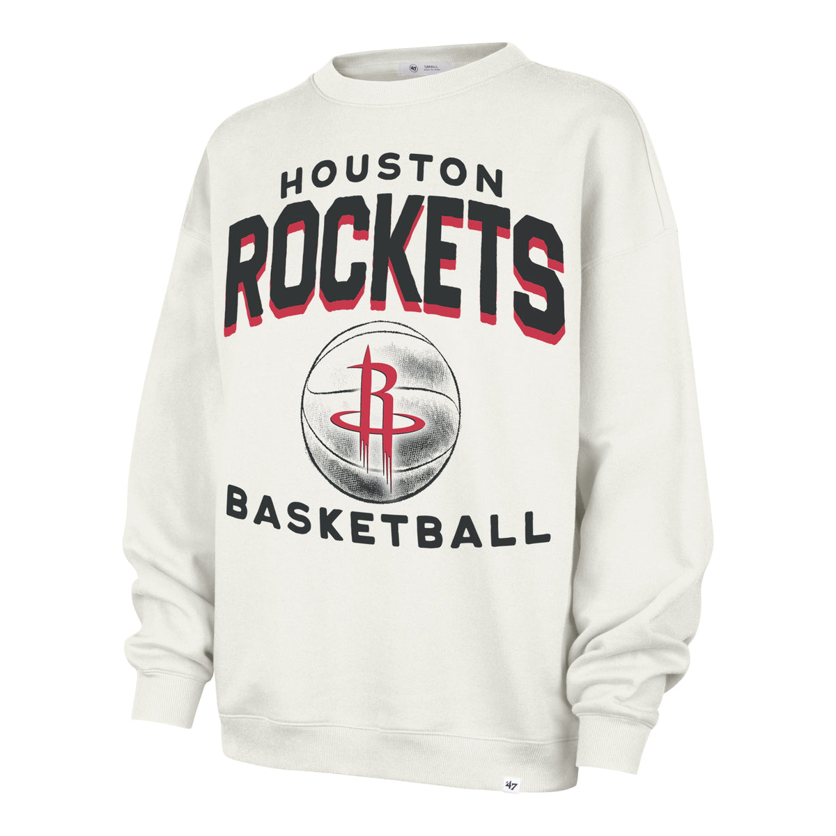 HOUSTON ROCKETS ARCH CLOUD '47 OVERSIZED CREW WOMENS SANDSTONE