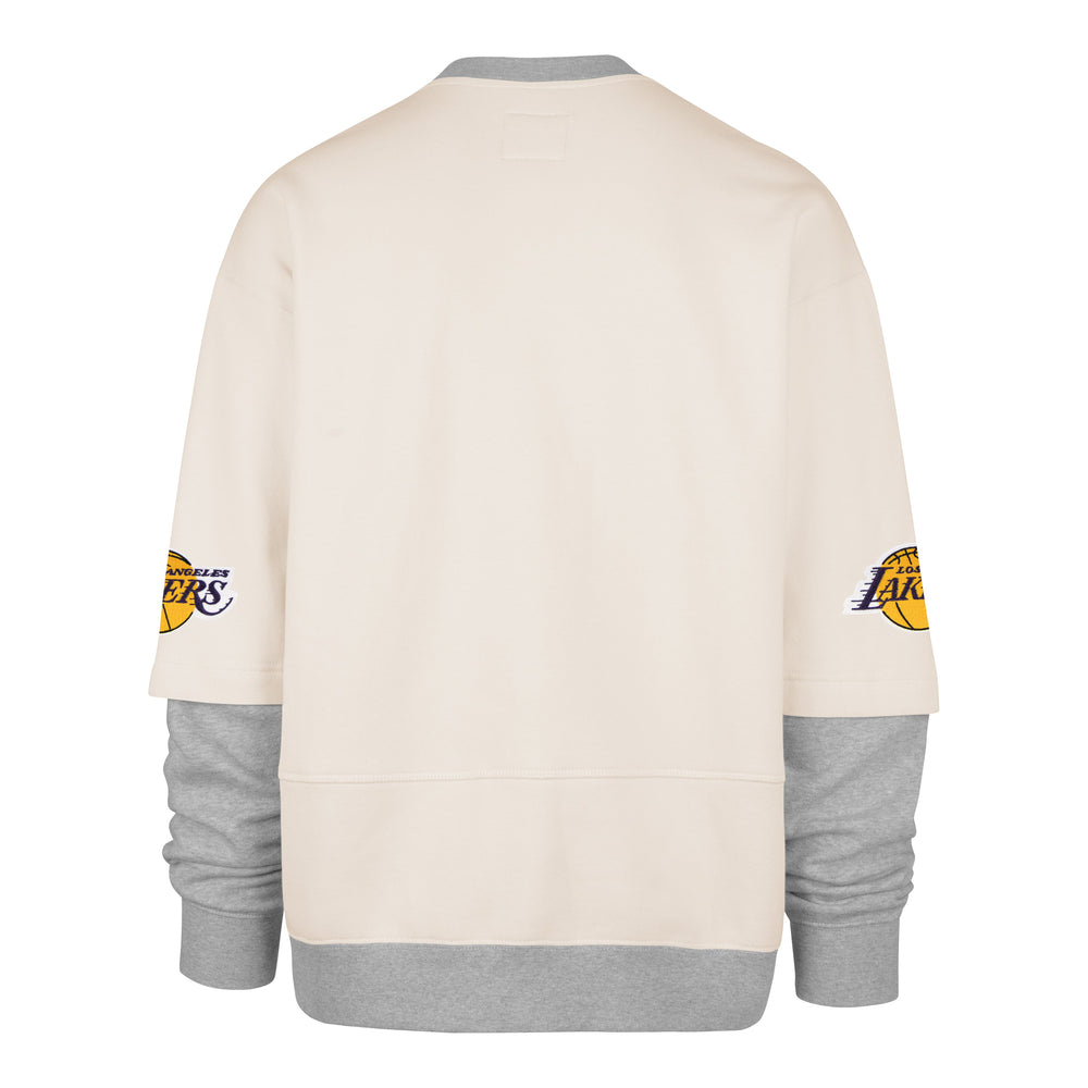 LOS ANGELES LAKERS TRIFECTA '47 DOUBLE LAYERED SNAP CREW CREAM