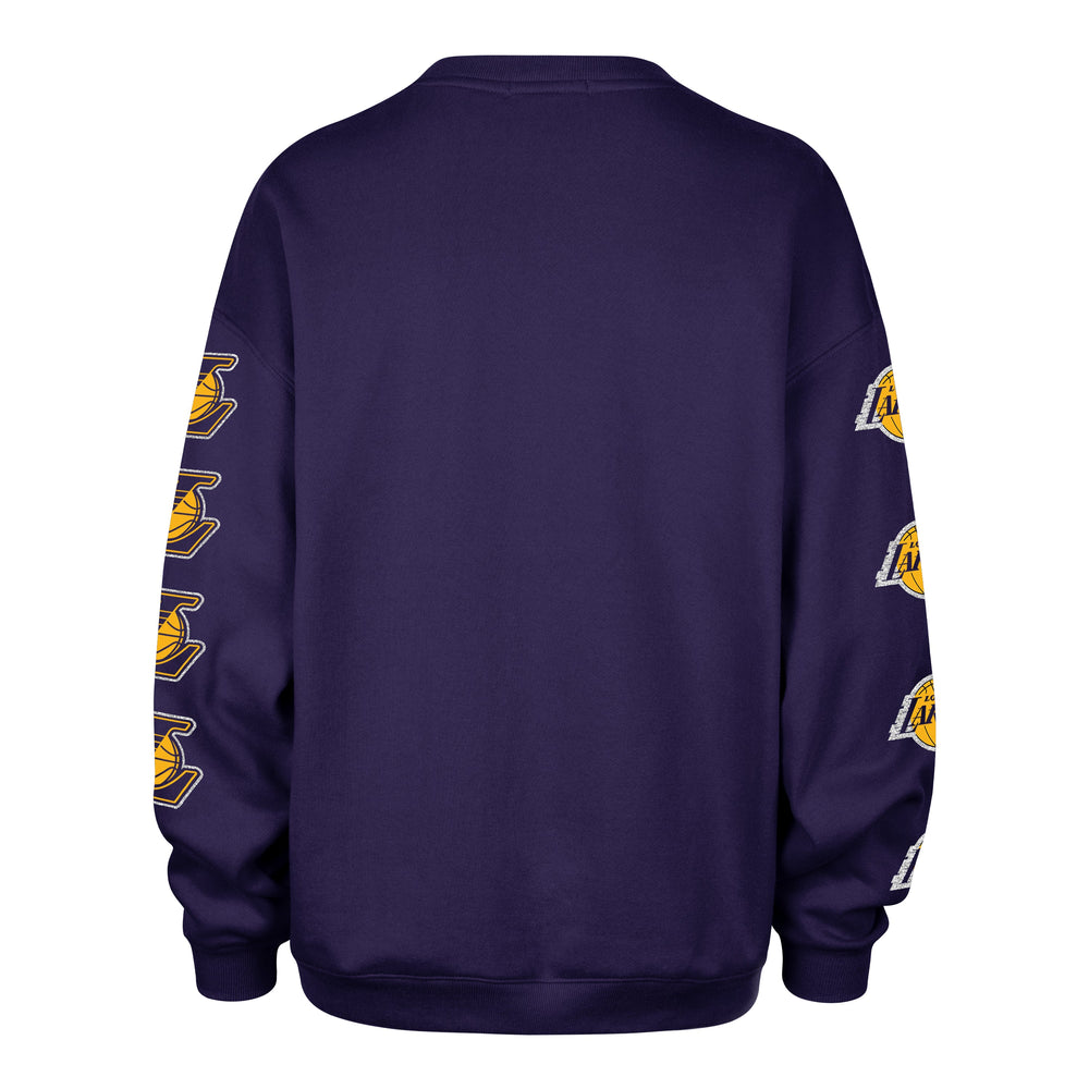 LOS ANGELES LAKERS GO BIG '47 OVERSIZED CREW WOMENS PURPLE