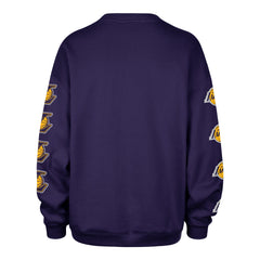 LOS ANGELES LAKERS GO BIG '47 OVERSIZED CREW WOMENS PURPLE