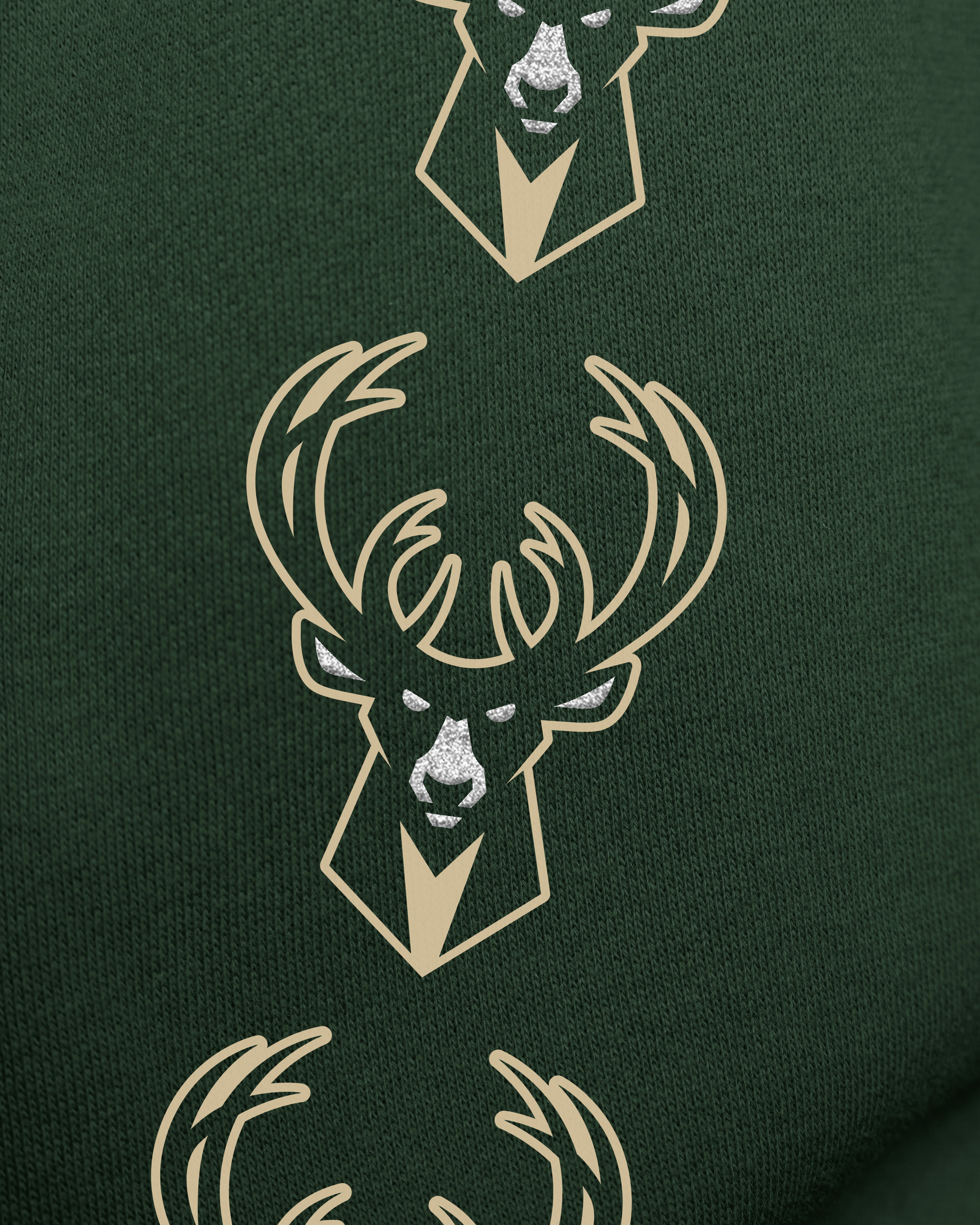 MILWAUKEE BUCKS GO BIG '47 OVERSIZED CREW WOMENS DARK GREEN