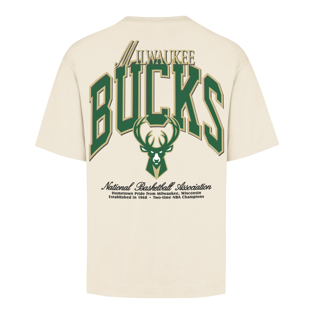 MILWAUKEE BUCKS BACK DOOR POCKET '47 FOUNDATION TEE CREAM