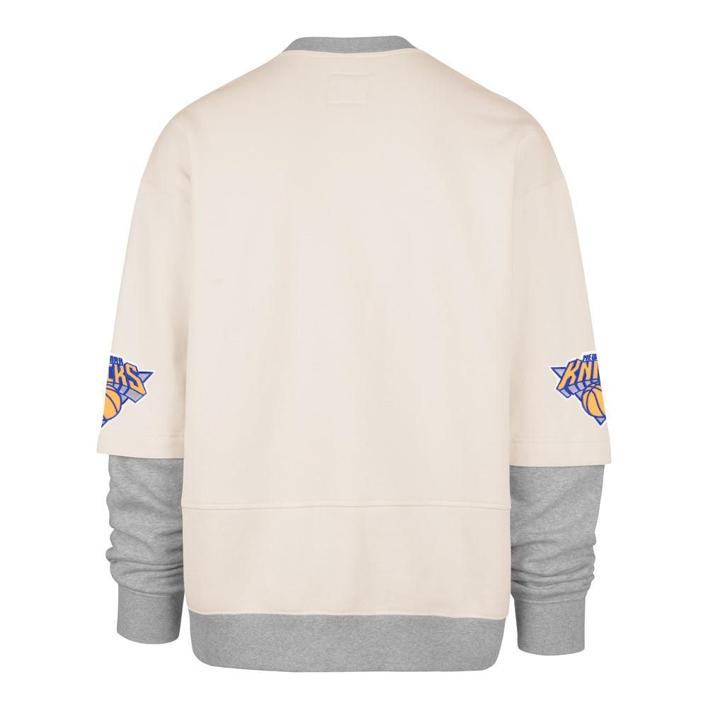 NEW YORK KNICKS TRIFECTA '47 DOUBLE LAYERED SNAP CREW CREAM