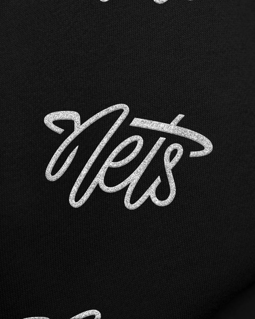 BROOKLYN NETS GO BIG '47 OVERSIZED CREW WOMENS JET BLACK