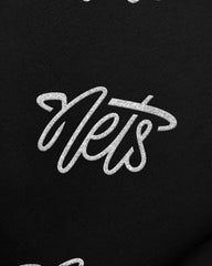 BROOKLYN NETS GO BIG '47 OVERSIZED CREW WOMENS JET BLACK