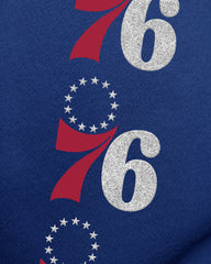 PHILADELPHIA 76ERS GO BIG OVERSIZED CREW WOMENS ROYAL