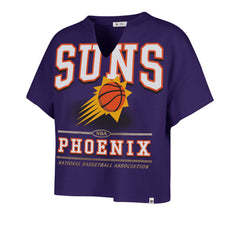 PHOENIX SUNS ELATION OVERSIZED '47 NOTCH NECK TEE WOMENS PURPLE