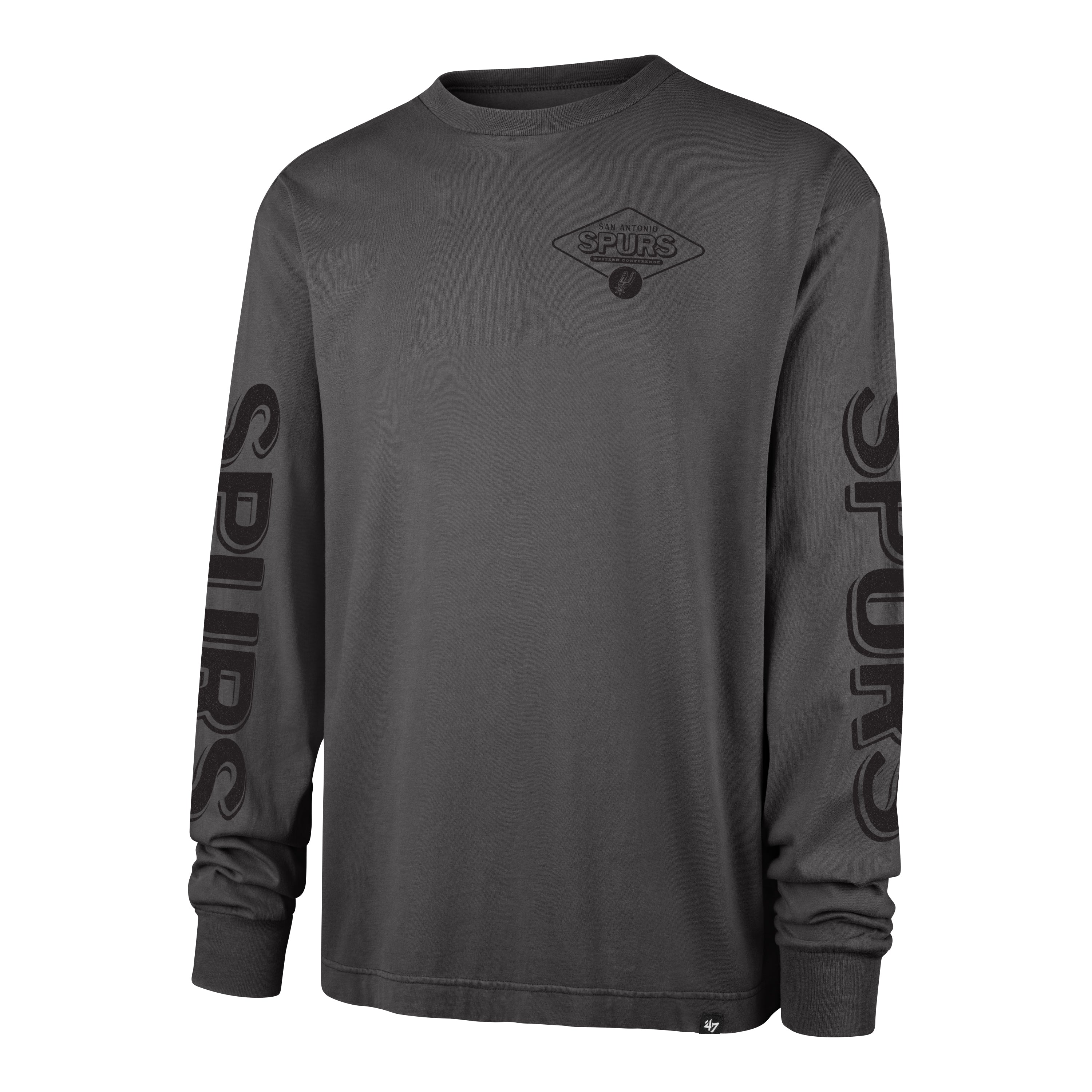 SAN ANTONIO SPURS CAIRN '47 RAVINE FOUNDATION LONG SLEEVE TEE CINDER