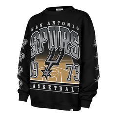 SAN ANTONIO SPURS GO BIG '47 OVERSIZED CREW WOMENS JET BLACK
