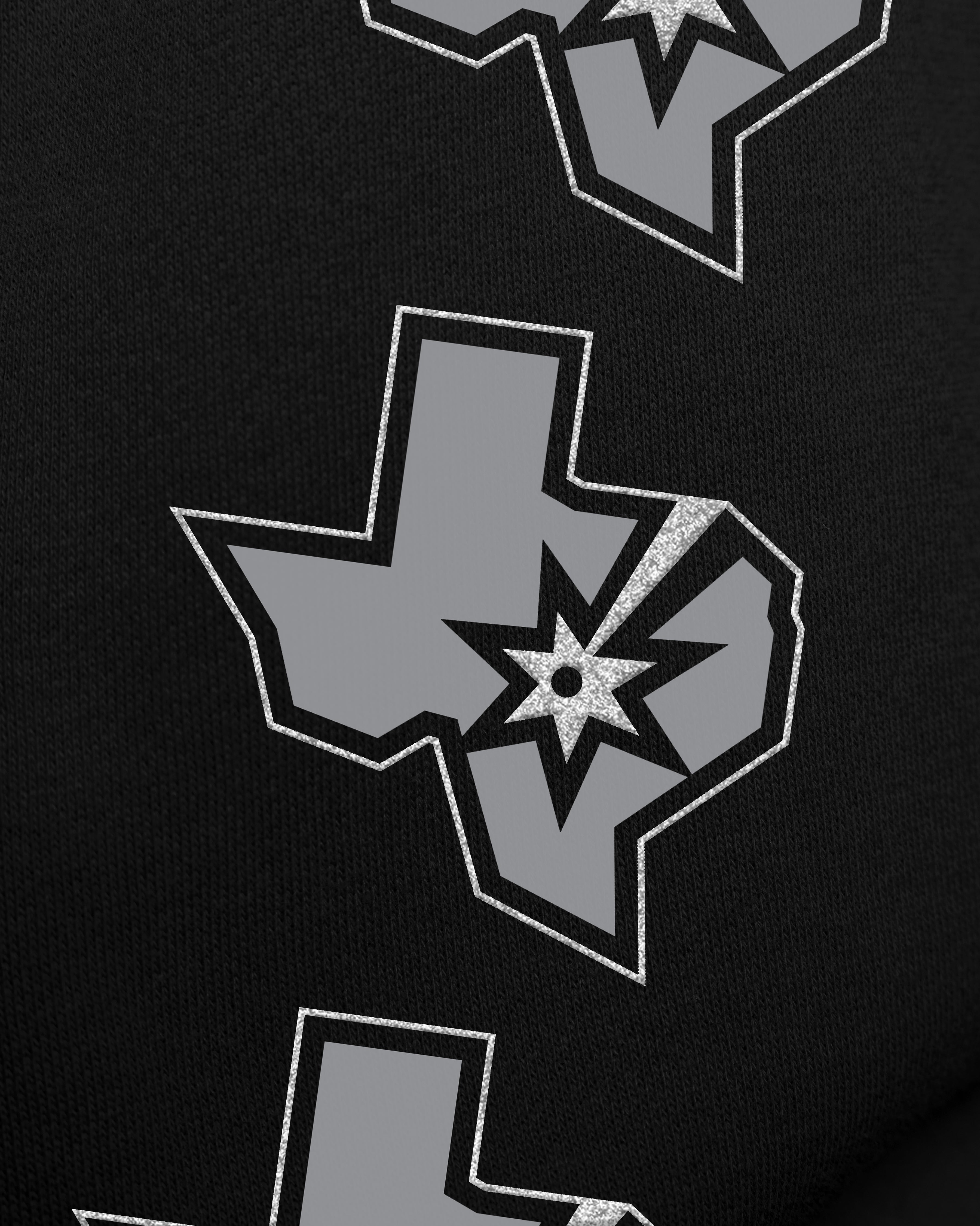 SAN ANTONIO SPURS GO BIG '47 OVERSIZED CREW WOMENS JET BLACK