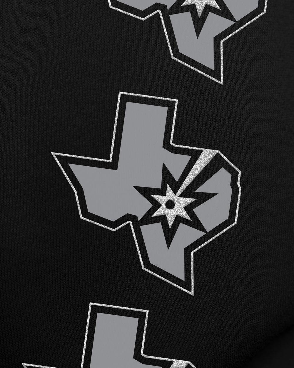 SAN ANTONIO SPURS GO BIG '47 OVERSIZED CREW WOMENS JET BLACK