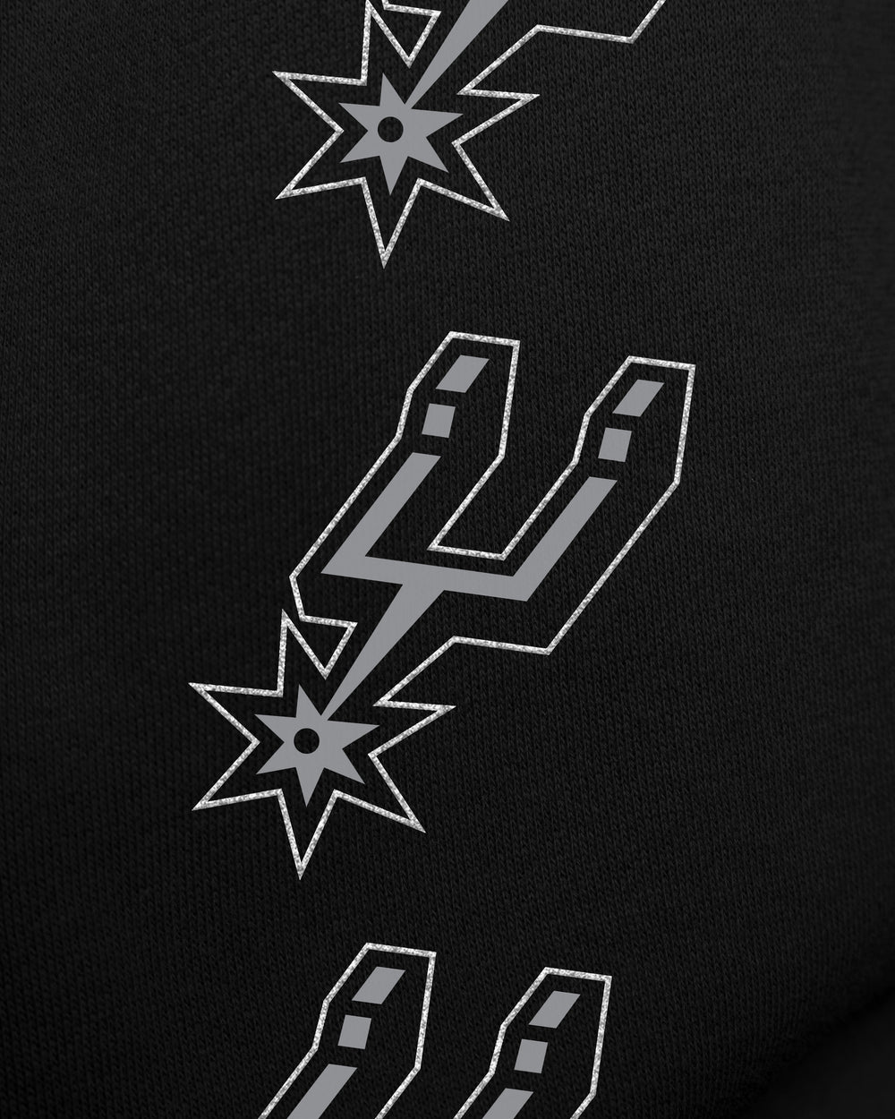 SAN ANTONIO SPURS GO BIG '47 OVERSIZED CREW WOMENS JET BLACK