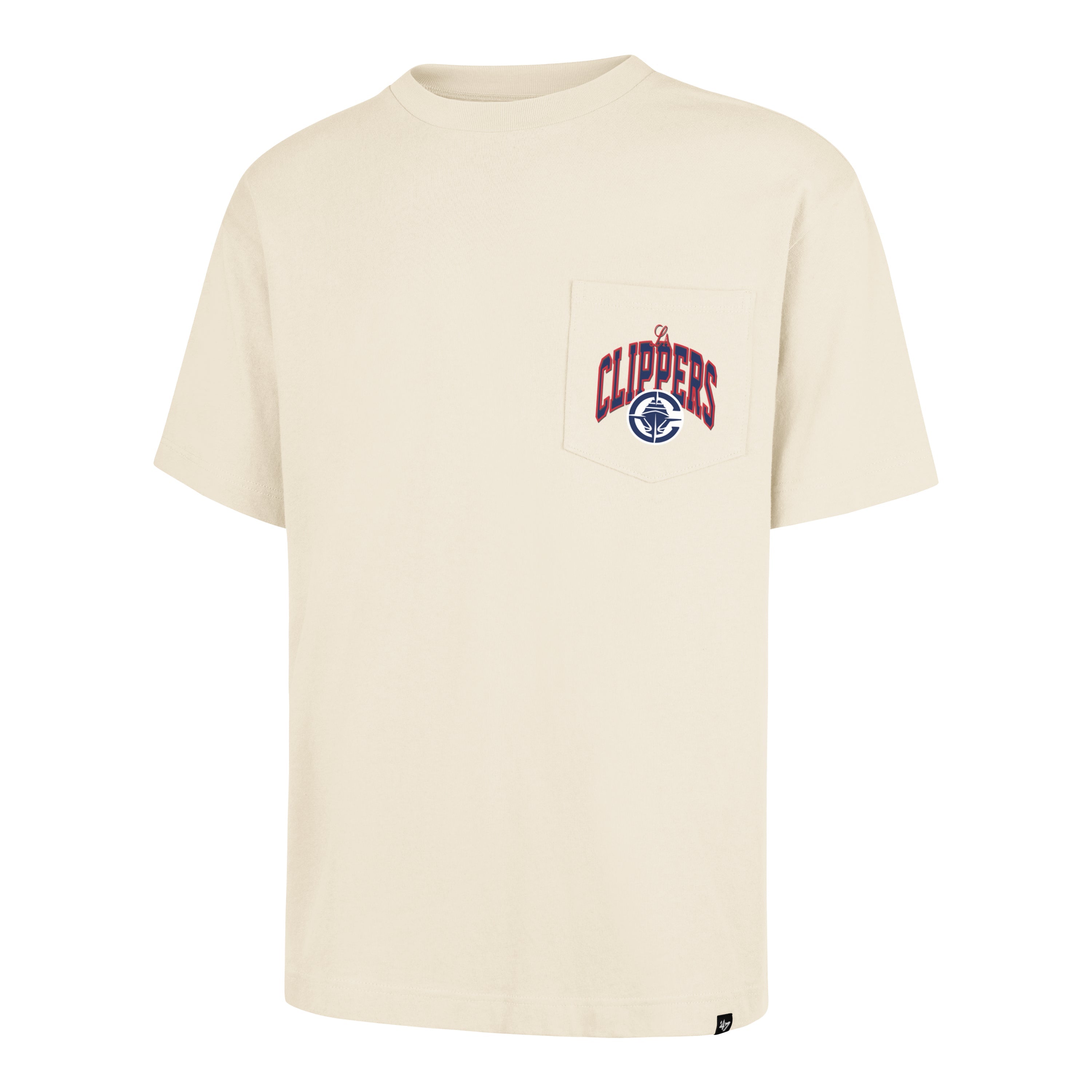 LOS ANGELES CLIPPERS BACK DOOR POCKET '47 FOUNDATION TEE CREAM