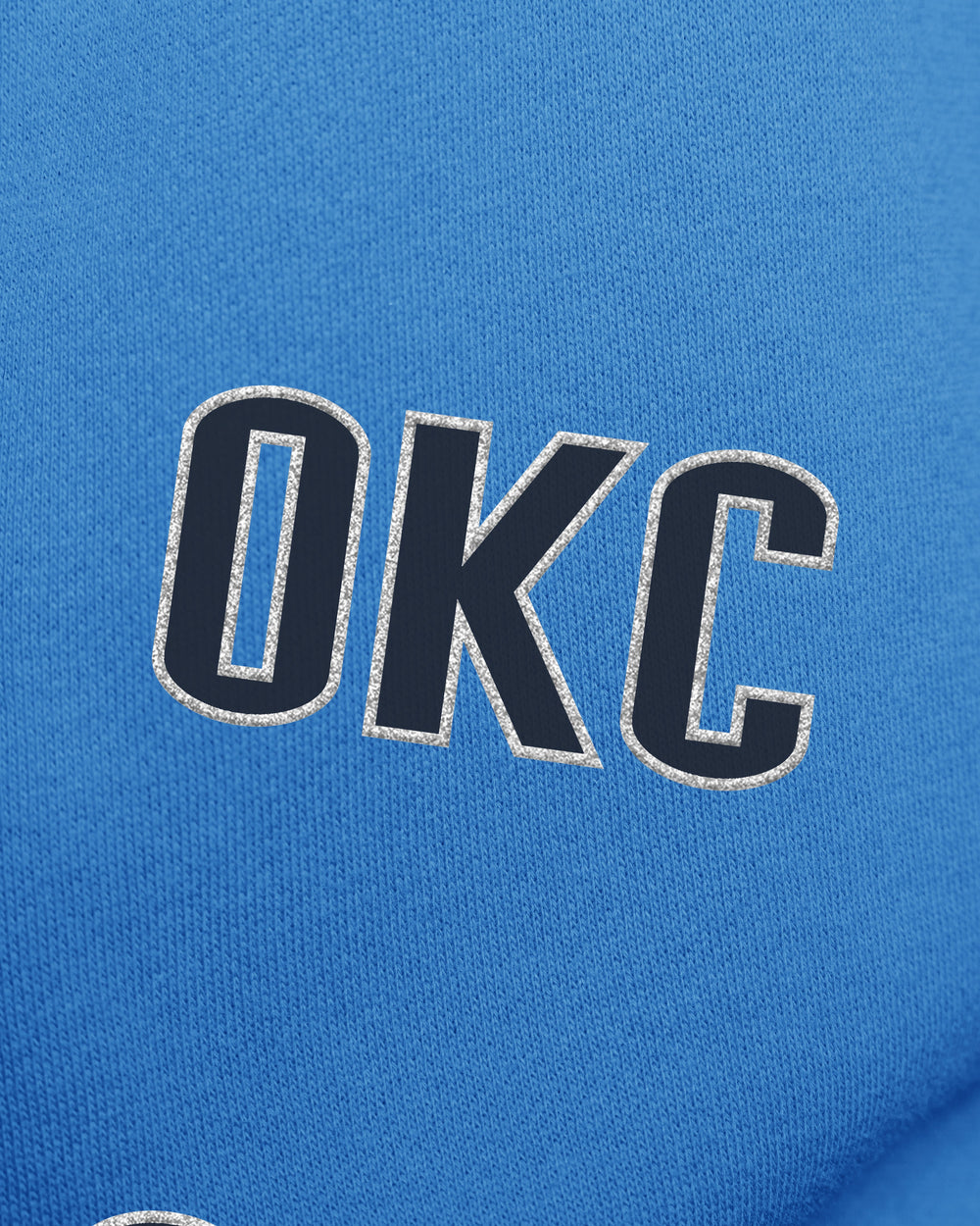 OKLAHOMA CITY THUNDER GO BIG '47 OVERSIZED CREW WOMENS BLUE RAZ