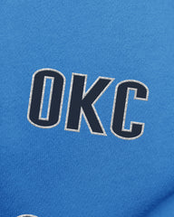 OKLAHOMA CITY THUNDER GO BIG '47 OVERSIZED CREW WOMENS BLUE RAZ