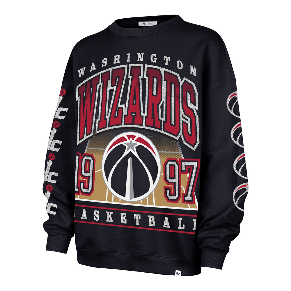 WASHINGTON WIZARDS GO BIG '47 OVERSIZED CREW WOMENS FALL NAVY