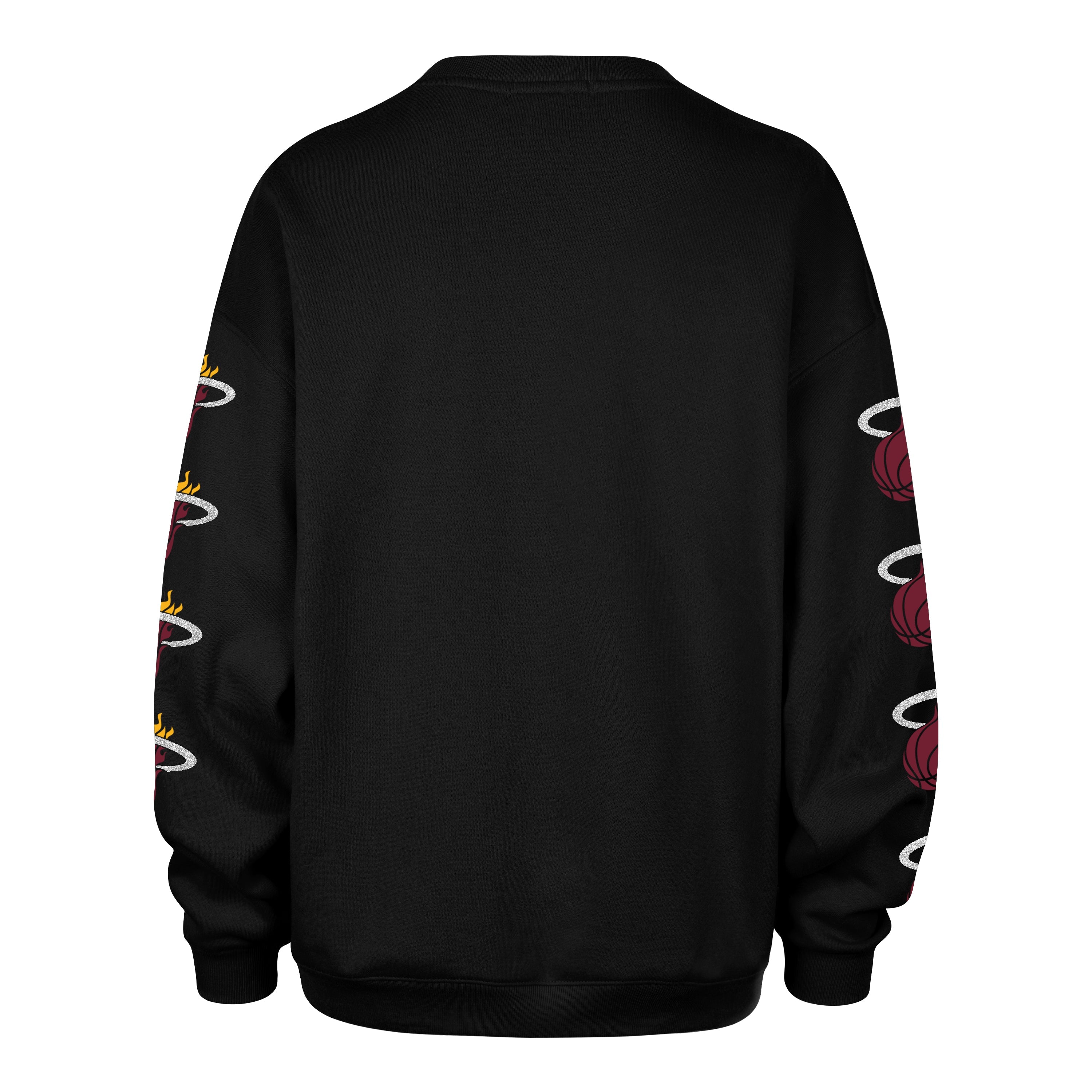 MIAMI HEAT GO BIG '47 OVERSIZED CREW WOMENS JET BLACK