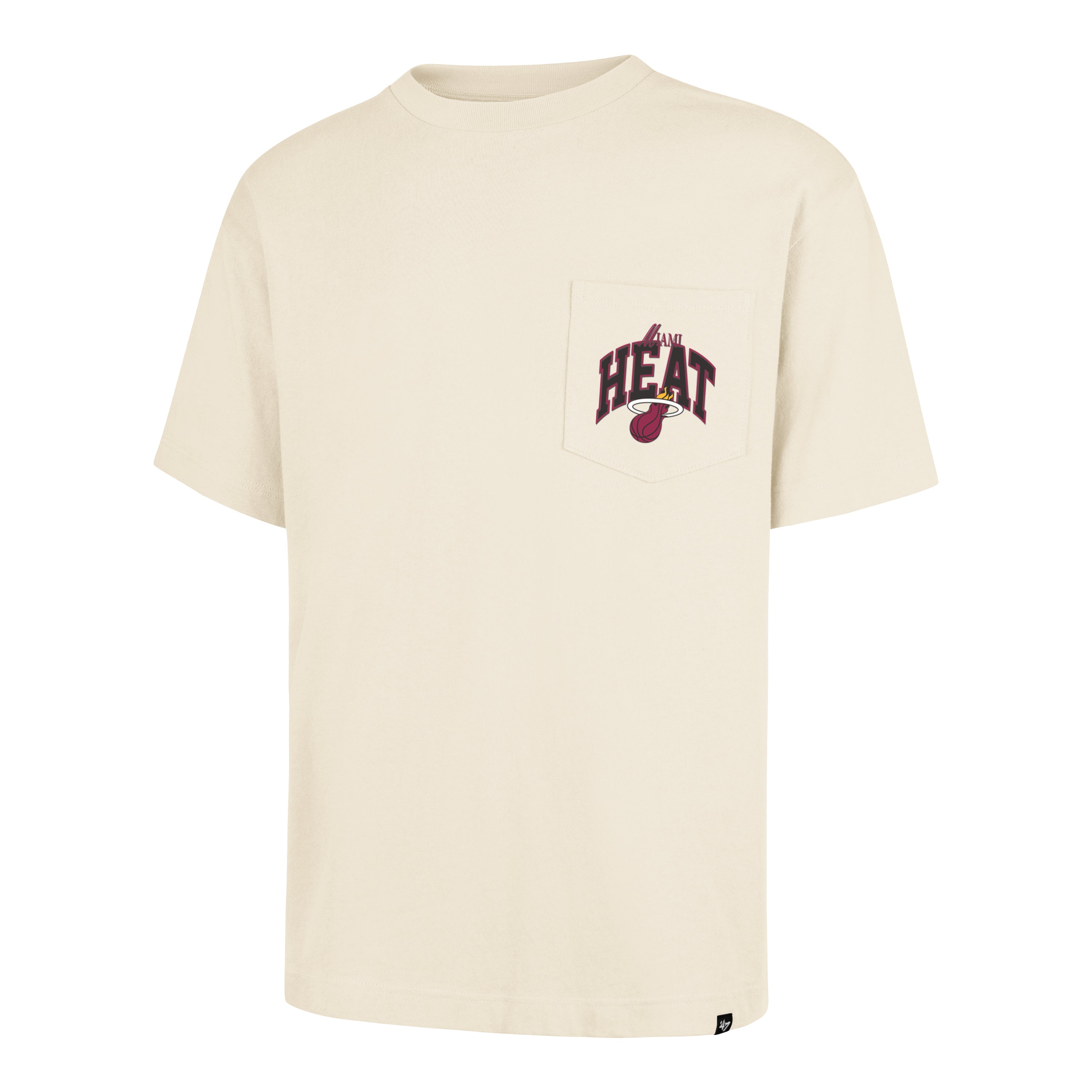 MIAMI HEAT BACK DOOR POCKET '47 FOUNDATION TEE CREAM