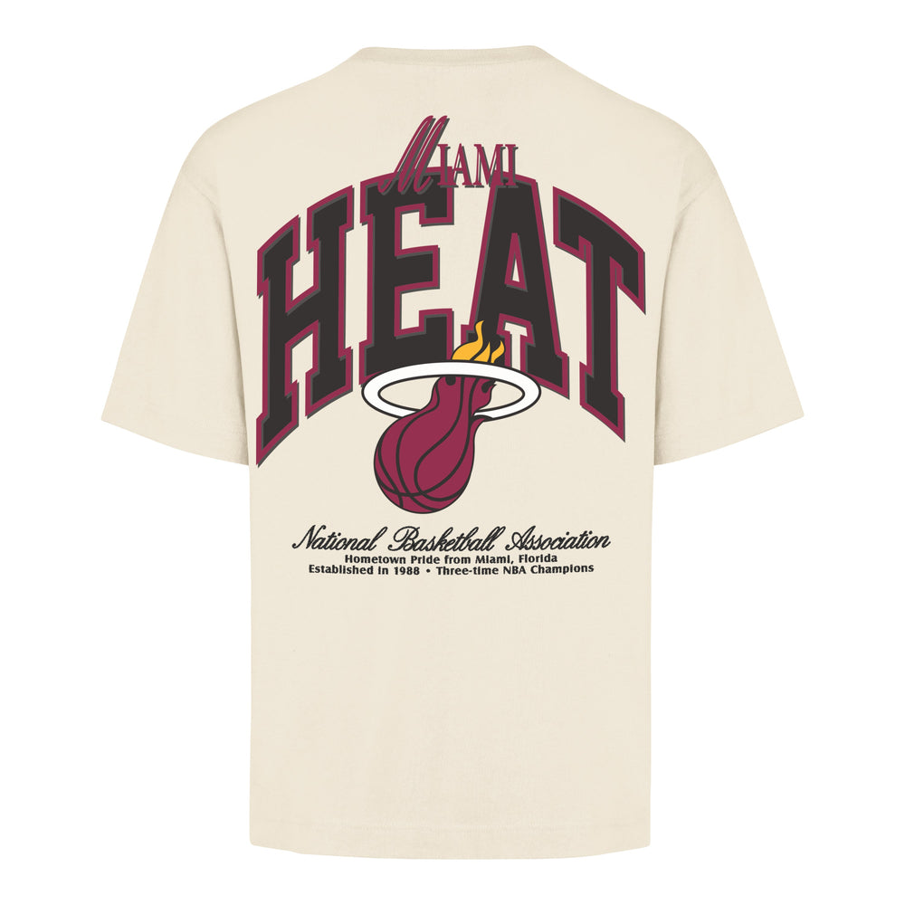 MIAMI HEAT BACK DOOR POCKET '47 FOUNDATION TEE CREAM