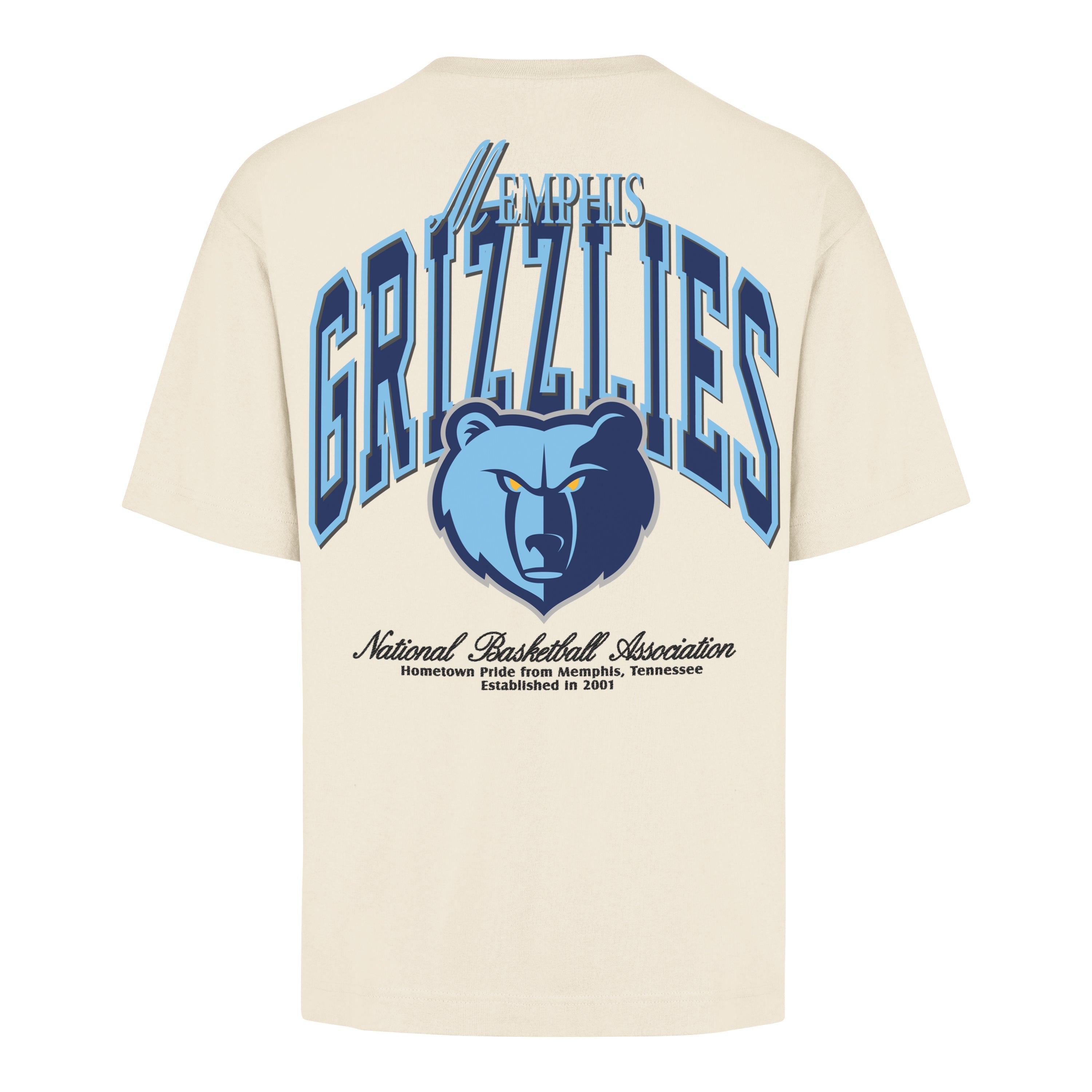 MEMPHIS GRIZZLIES BACK DOOR POCKET '47 FOUNDATION TEE CREAM