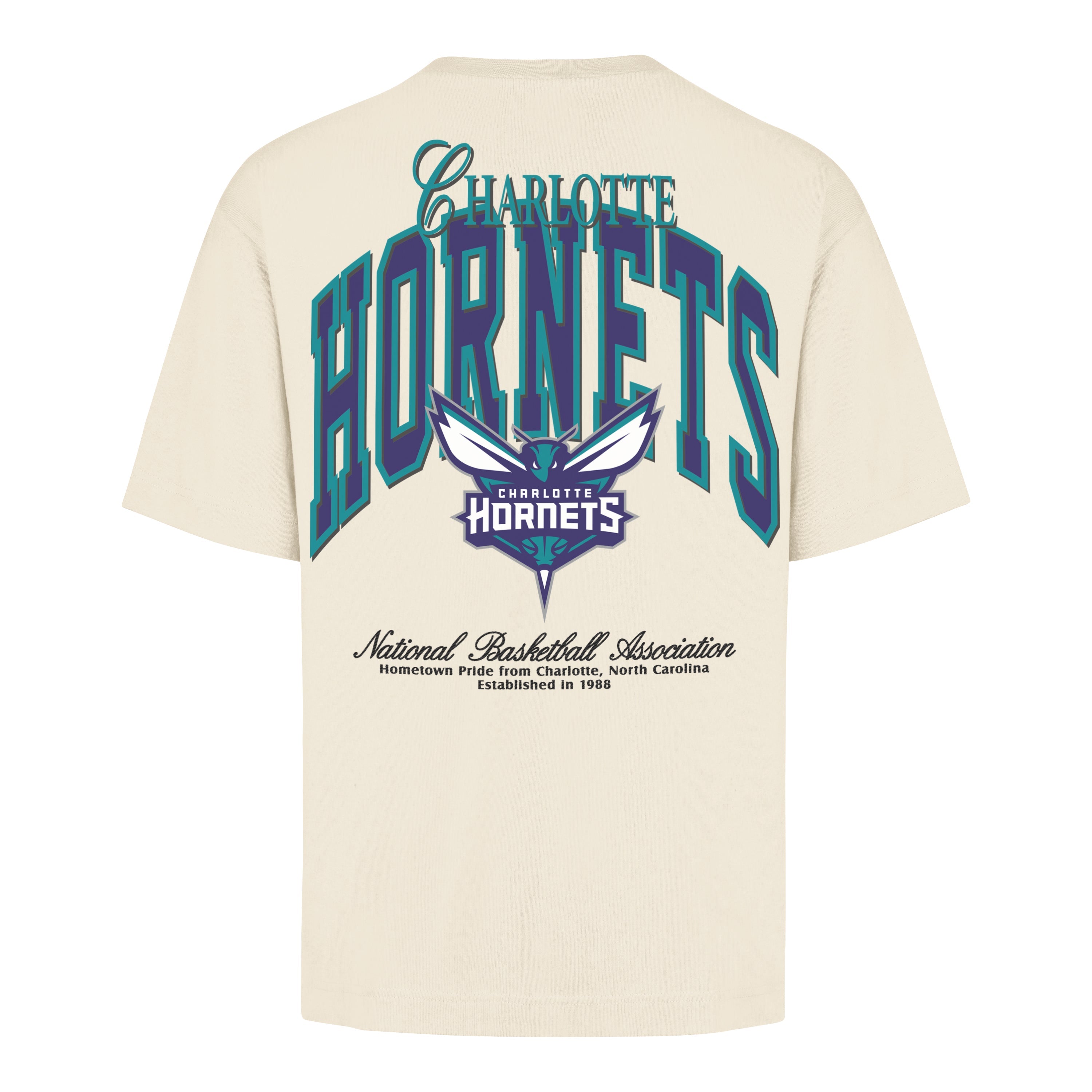 CHARLOTTE HORNETS BACK DOOR POCKET '47 FOUNDATION TEE CREAM