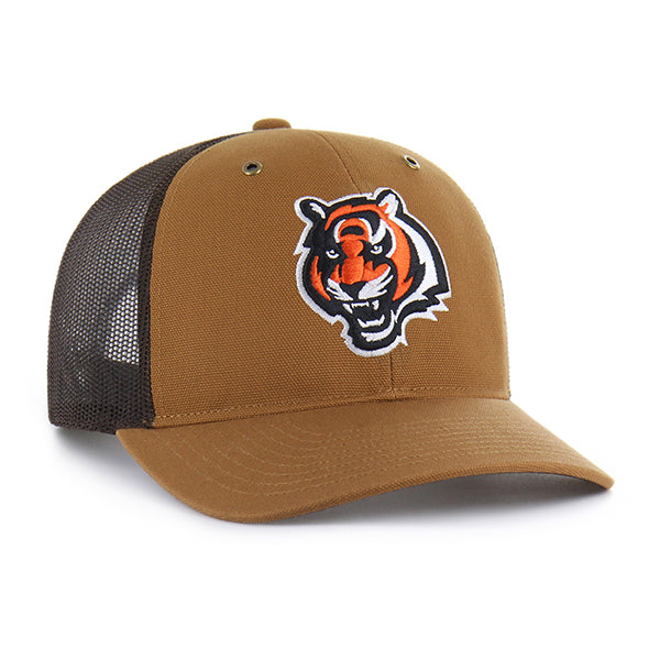 CINCINNATI BENGALS CARHARTT '47 TRUCKER RF RELAXED FIT BROWN