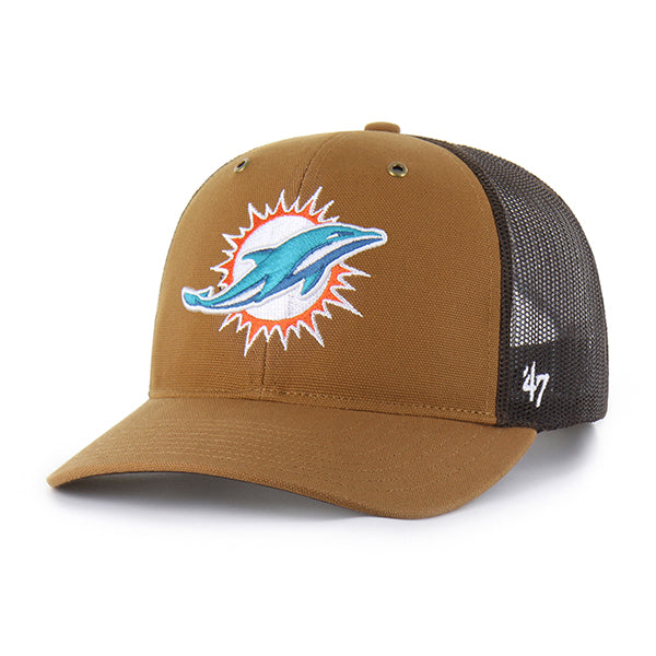 MIAMI DOLPHINS CARHARTT '47 TRUCKER RF RELAXED FIT BROWN