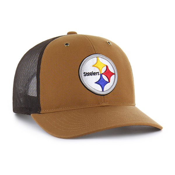 PITTSBURGH STEELERS CARHARTT '47 TRUCKER RF RELAXED FIT BROWN