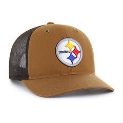 PITTSBURGH STEELERS CARHARTT '47 TRUCKER RF RELAXED FIT BROWN