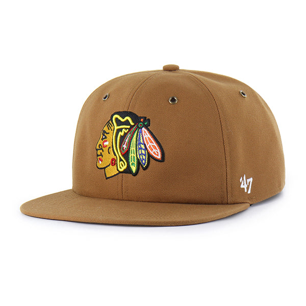 CHICAGO BLACKHAWKS CARHARTT '47 CAPTAIN RL RELAXED FIT BROWN