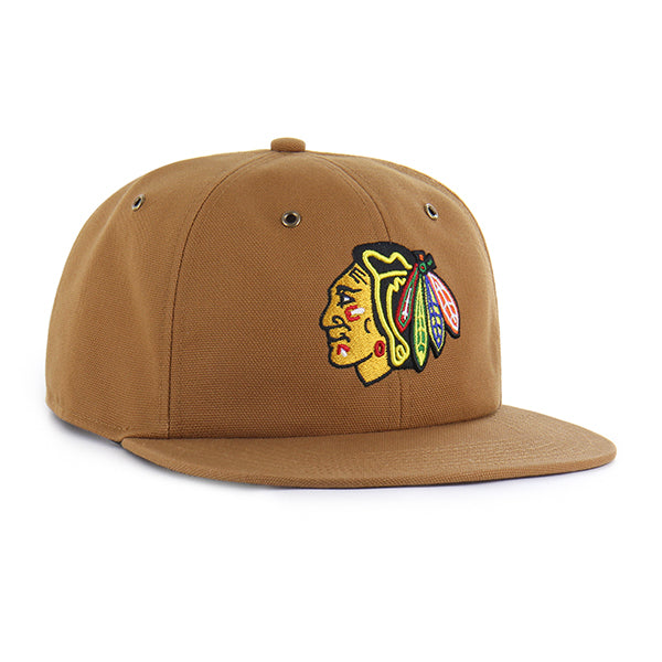 CHICAGO BLACKHAWKS CARHARTT '47 CAPTAIN RL RELAXED FIT BROWN