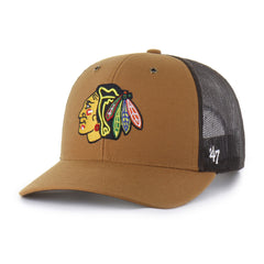 CHICAGO BLACKHAWKS CARHARTT '47 TRUCKER BROWN