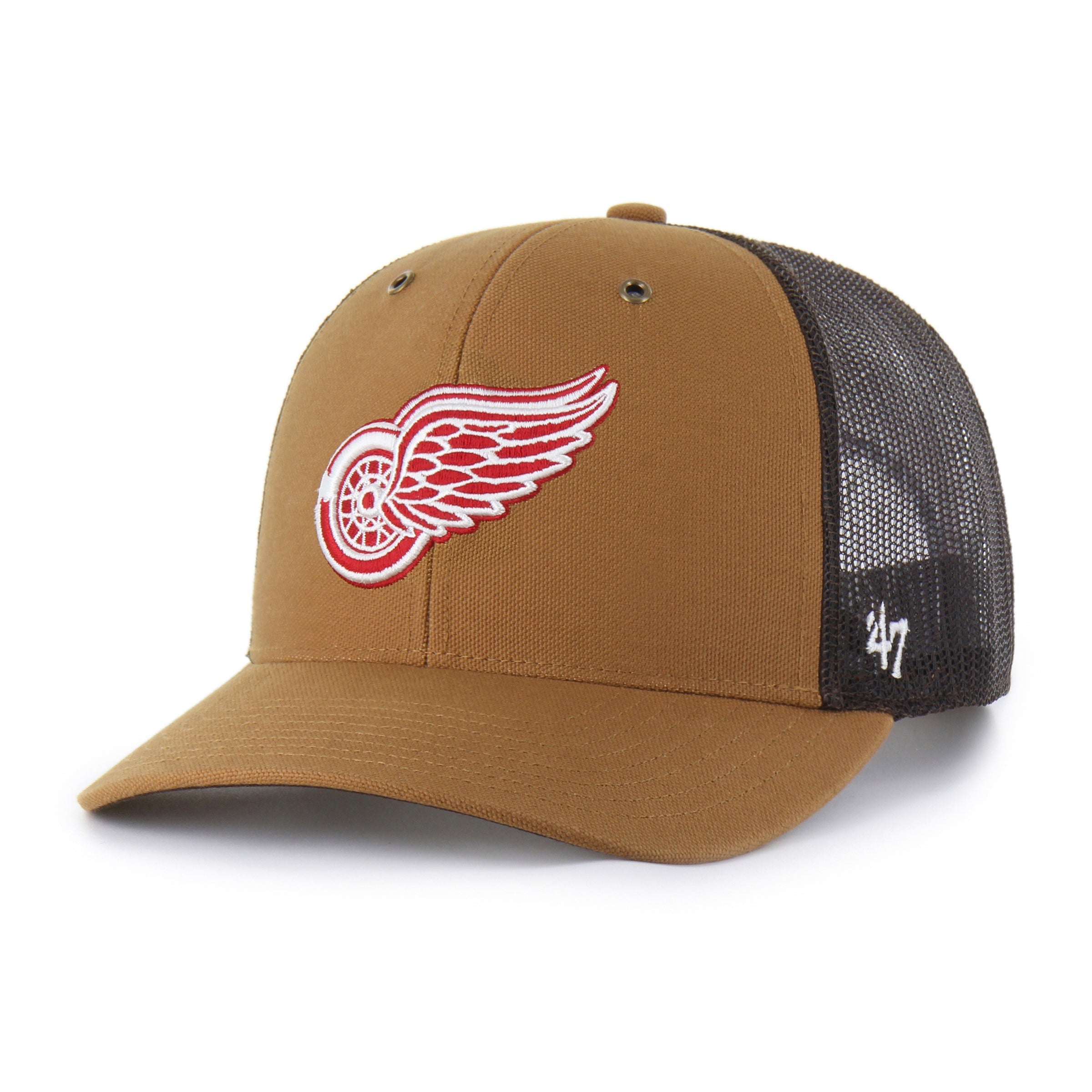 DETROIT RED WINGS CARHARTT '47 TRUCKER BROWN
