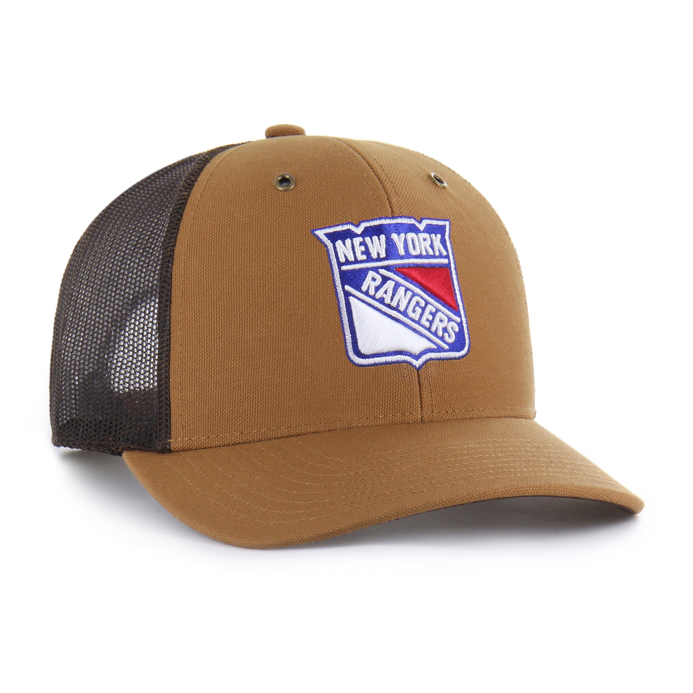 NEW YORK RANGERS CARHARTT '47 TRUCKER BROWN